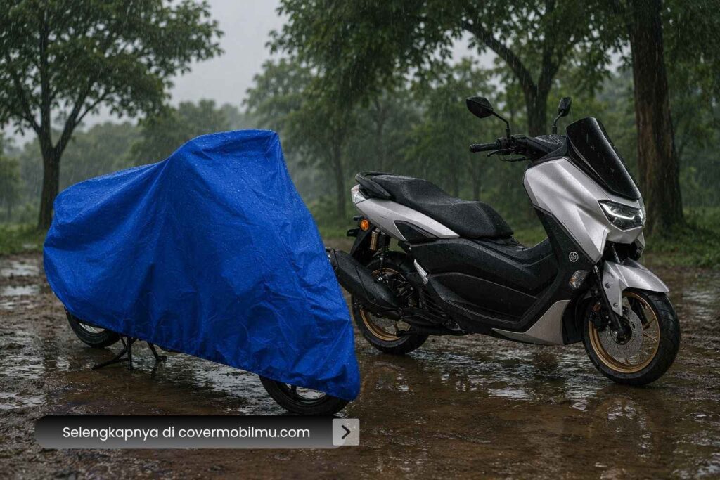 Sarung Motor NMax Full Body, Bukan Menjuntai ke Tanah