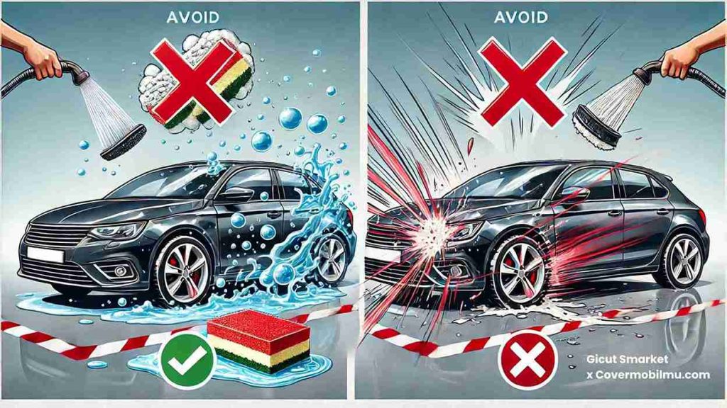 Cara Mencuci Mobil Agar Tidak ada Baret - Cover Mobilmu By Gicut Smarket