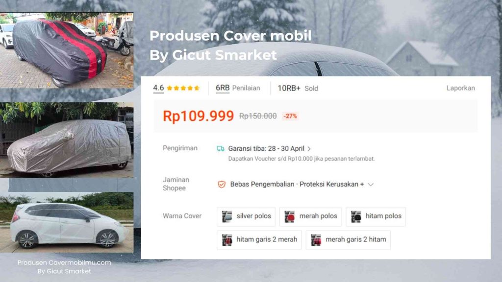 Cara Memilih Cover Mobil Sesuai Bahan - Cover Mobilmu By Gicut Smarket