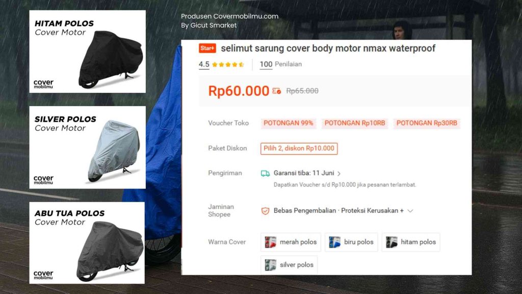 Harga Penutup Motor Nmax - Covermobilmu By Gicut Smarket