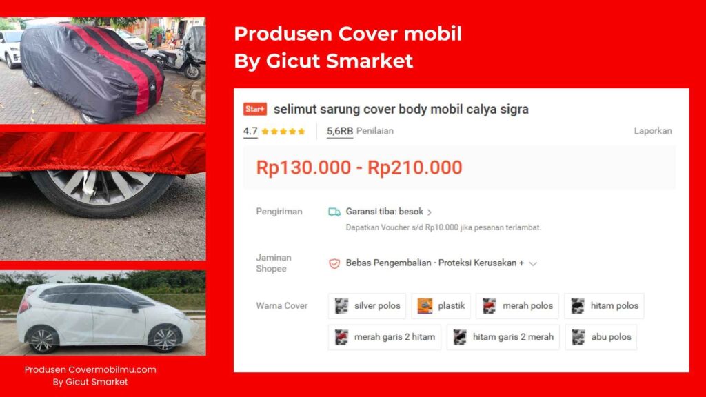 Sarung Mobil Terbaik - Covermobilmu By Gicut Smarket