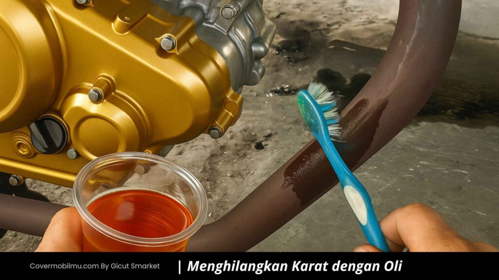 Cara Membersihkan Motor Berkarat Dengan Oli - Cover Mobilmu By Gicut Smarket