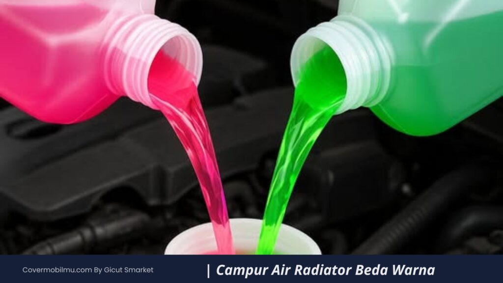 Dampak Campur Air Radiator Beda Warna - Cover Mobilmu by Gicut Smarket
